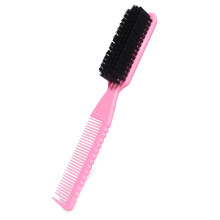 2 in 1 Bristles Hair Cleaning Brush Neck Duster Broken-Pink