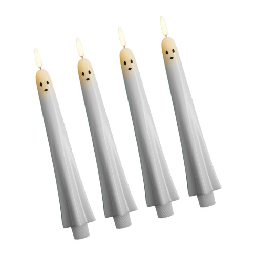 Bougie LED conique fantomatique-Mode sensible à la lumière 4PC