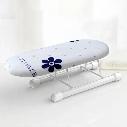 (Flowers) Mini Ironing Board for Home & Travel, Thick Padding