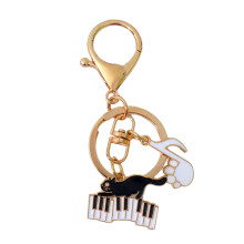 Chats Piano porte-clés musique chats porte-clés Note de-D