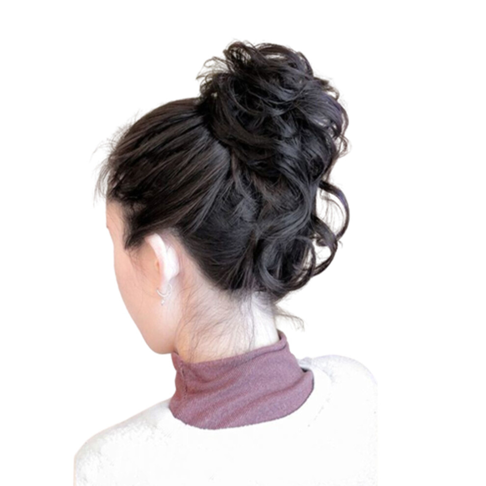 Phui-Pet-Supplies (Black) Curly Coiled Wig - Natural Fluffy Hairpiece