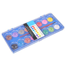 Feste Aquarellfarbe, 16 satte Farben, langlebig, tragbare