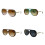 Lunettes de soleil modernes à imprimé-Cadre vert léopard 2