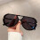 Lunettes de soleil modernes à imprimé-Cadre vert léopard 9