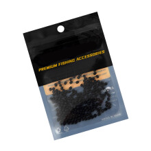300 Stuks Kunstaas Stopper Kraal Vissen Accessoires Snelle-Zwart