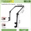 Adjustable Wagon Push Handle with Hook and Loop Strips Foldable Push Handle for Camping Wagons Canopy 6