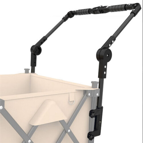 Adjustable Wagon Push Handle with Hook and Loop Strips Foldable Push Handle for Camping Wagons Canopy 2