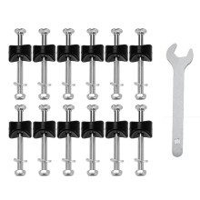 12 PCS Trampoline Screws and Bolts, Trampolines Bolts and Nuts Set Trampoline Replacement Parts