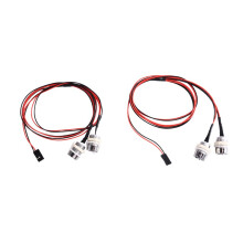 2PCS 2LED LED Light Headlights Taillight 8mm for Hsp Redcat Rc4wd Axial Scx10 D90 RC Car Crawler