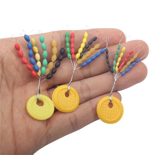 Bobbers de pêche en caoutchouc, bouchon de perles de 2