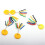 Bobbers de pêche en caoutchouc, bouchon de perles de 7