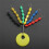 Bobbers de pêche en caoutchouc, bouchon de perles de 9