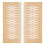 2 Stück Leder-Wickelhülle, 6,4 cm,-Beige 3