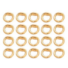 Sturdy Finish Double Hole Connectors End Bead Findings-18K gold