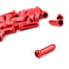 50 Pcs Bike Brake Shifter Cable End Cap Crimps Ferrules-Red