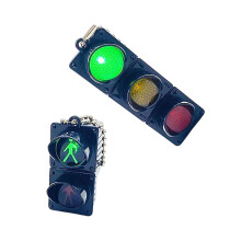 Set van 2 verkeerslichtsleutelhangers Kleurrijke rugzakcharme