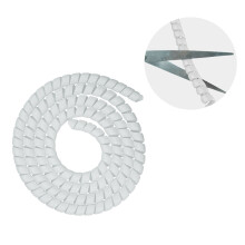 Kabeldraadorganizers Beschermingen Buisspiralen Kabelwikkels-Wit