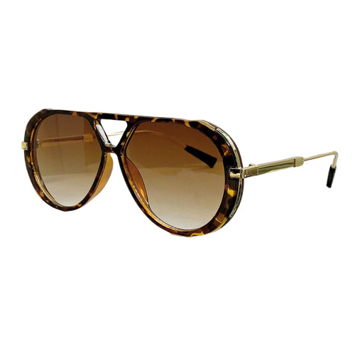 Moderne Sonnenbrille mit-Rahmen mit Leopardenmuster