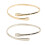 Punk Coiled Einstellbare Spirale Oberarm Manschette-Gold 4