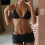 Women's 3 Piece Halter Bikini Set Polka Dots Triangle-Red M 9