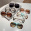 Lunettes de soleil antiques-Cadre imprimé léopard 7