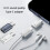 USB C-hoofdtelefoonaudio-adapter voor telefoon 16-Wit 3