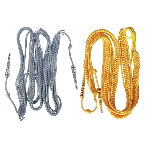 Traditional Shoulder Cord Uniform Aiguillette Shoulder-Gray 1