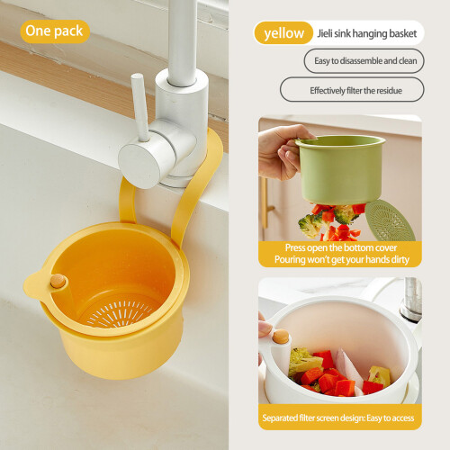 Multipurpose Sink Hanger Basket Detachable Storage Tray-Green 2