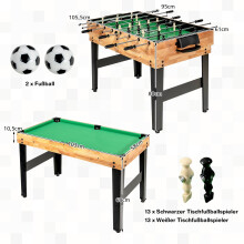 10-in-1-Multifunktionstisch: Tischfußball, Hockey, Billard