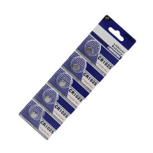 Hoogwaardige metalen knoopbatterijen CR1025 3V-5 stuks