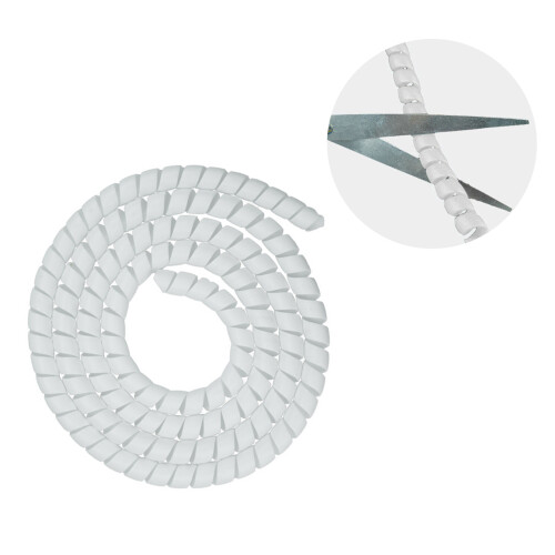 Cable Wire Organizers Protections Tube Spirals Cable-White
