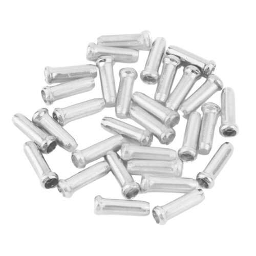 50 Pcs Road Bike Cable End Caps Brake Inner Cable End-Silver
