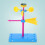 Desktop Model Plastic Windmill Model for Kids Education DIY Toy 8