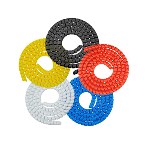 Cable Wire Organizers Protections Tube Spirals Cable-Yellow 1