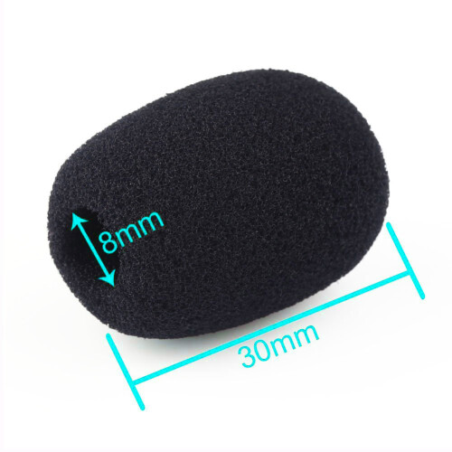 10pcs 8mm Mic Foam Covers 2