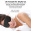 (Black 【MY005】) 3D Memory Foam Sleep Mask, Adjustable & Light Blocking 4