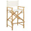 VidaXL vidaXL Folding Director's Chair 2 pcs Natural Bamboo 3