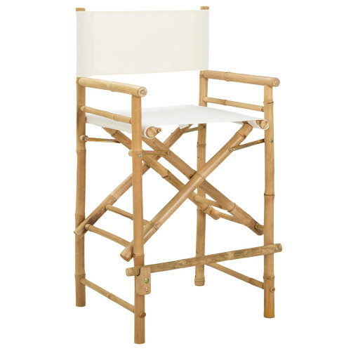 VidaXL vidaXL Folding Director's Chair 2 pcs Natural Bamboo 2