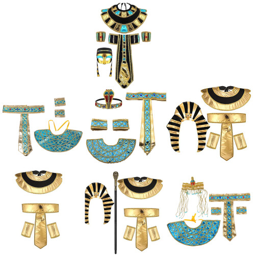 Men Egyptian Pharaoh Headpiece King Tuts Hat Belt-Section 4 1