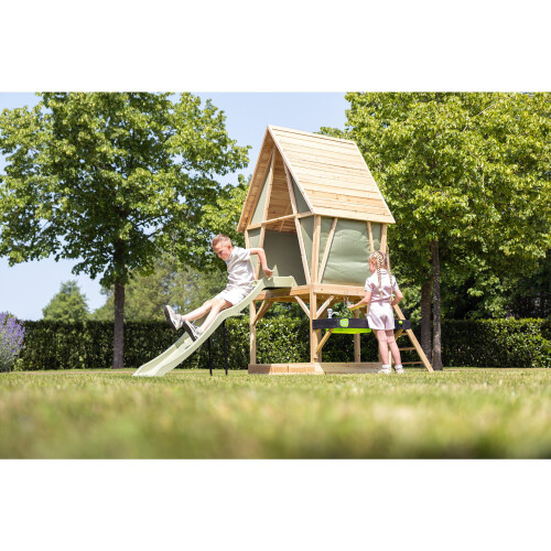 EXIT TOYS EXIT Yuki 550 Playhouse with Slide, Mud Kitchen and Sandpit 2