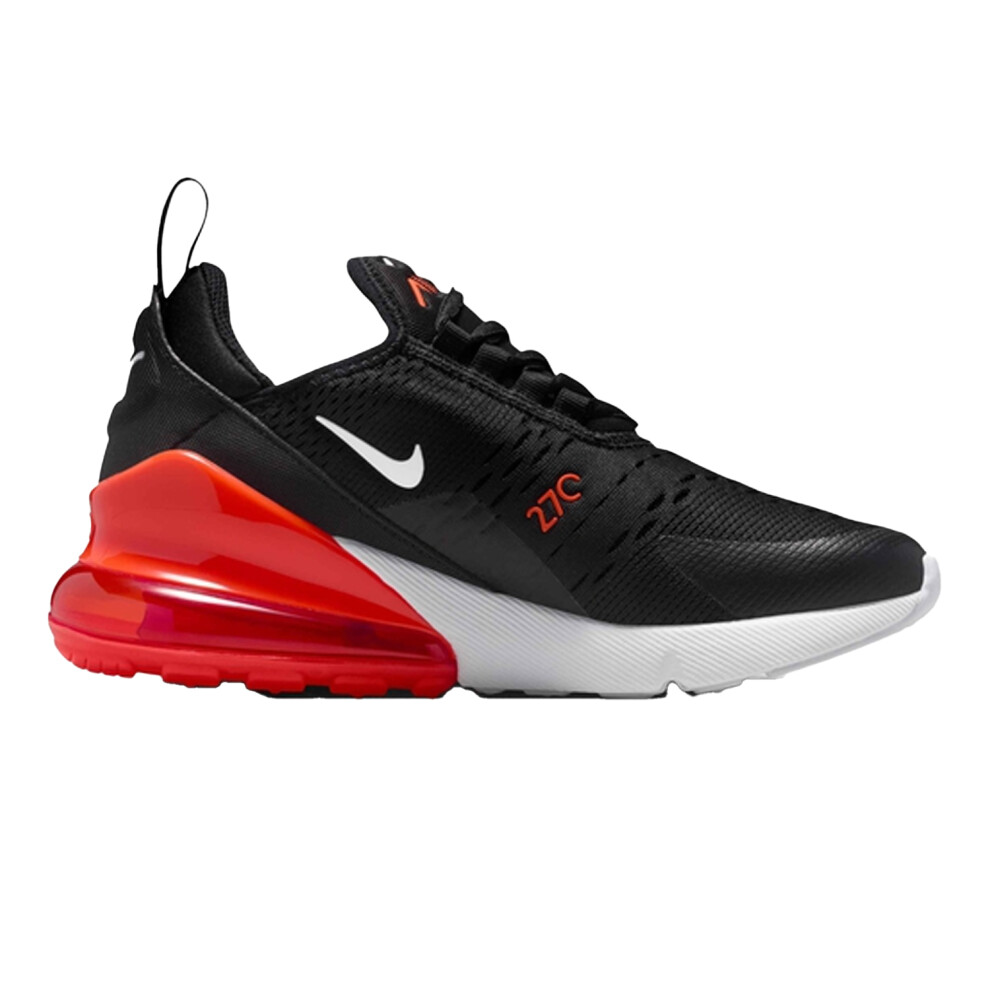 Nike (5.5 Uk, Black/Red) Childrens/Kids Air Max 270 React Swoosh Trainers