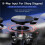 Y04 Wireless Game Controller with Receiver for /PC/PS4 - Hall Effect Joystick 6-Button Layout Arcade Gamepad Black 3