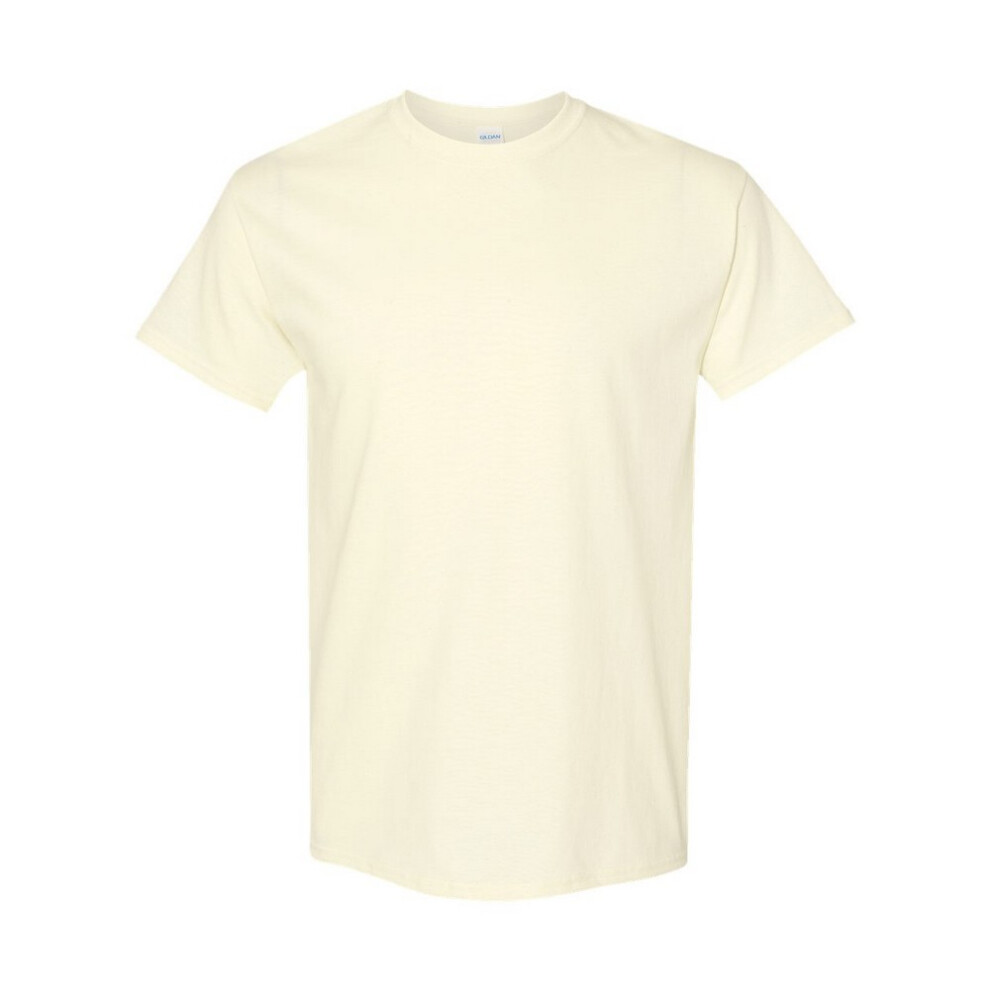 Gildan (4Xl, Off White) Mens Heavy Cotton T-Shirt