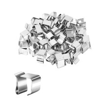 50 StüCk Dachrinnenhaken für Weihnachtsbeleuchtung, Verzinkte Weihnachtsbeleuchtung, Dachhaken, Weihnachtslicht-Clips, DachrinnenaufhäNger für