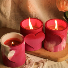 3PCS Love Cup Silikonform Beton Herz Kerzenglas DIY Harz Vorratsglas Blumentopf Formen Valentinstagsgeschenk