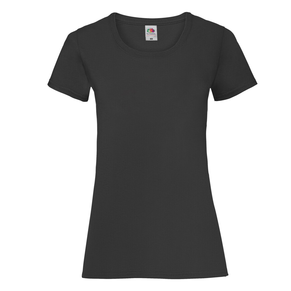 Fruit Of The Loom (Xs, Black) Womens/Ladies Lady Fit T-Shirt