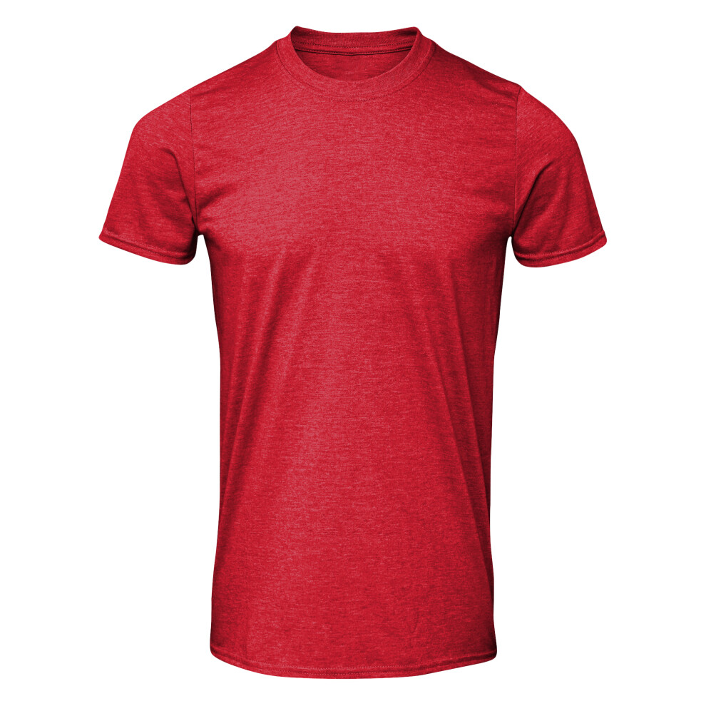 Gildan (Xxl, Red) Mens Soft Style Ringspun T Shirt