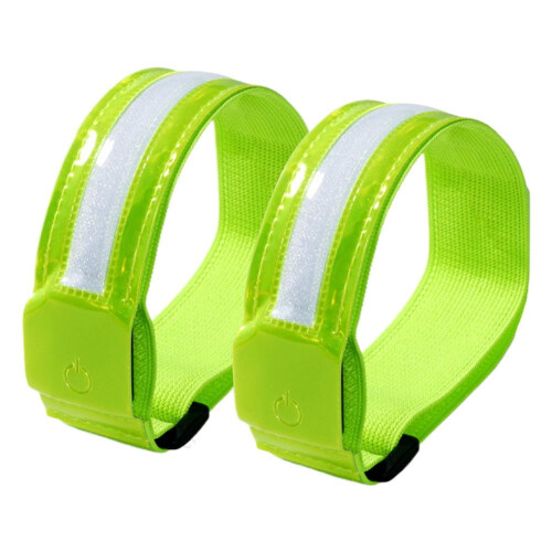Pulseira de segurança LED com 3 modos de carregamento USB-C