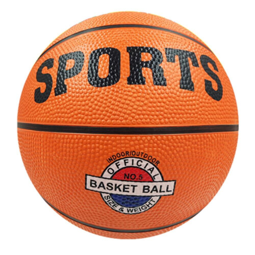 Gumový basketbalový míč s vysokou elasticitou, odolný proti oděru