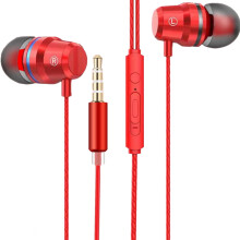 Wired In-Ear Earphones with Mic and Enhanced Bass